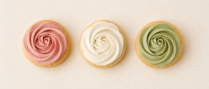Simple rosette cookie examples